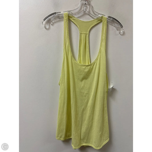 Athletic Tank Top By Lululemon In Yellow, Size: M
