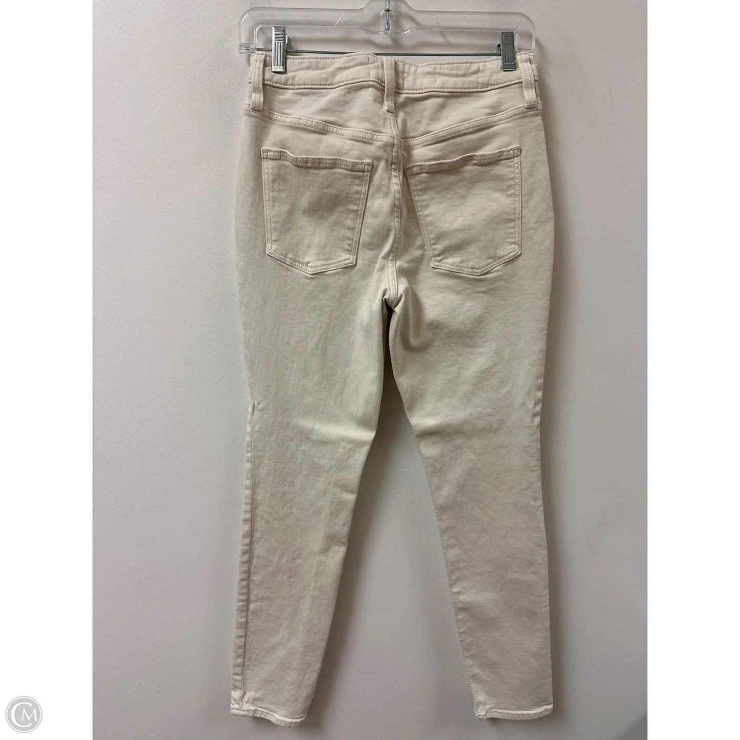 Jeans Skinny By Universal Thread In Cream Denim, Size: 4