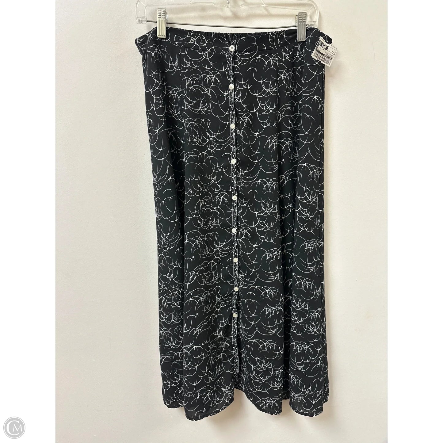 Skirt Maxi By Max Studio In Black & White, Size: 8
