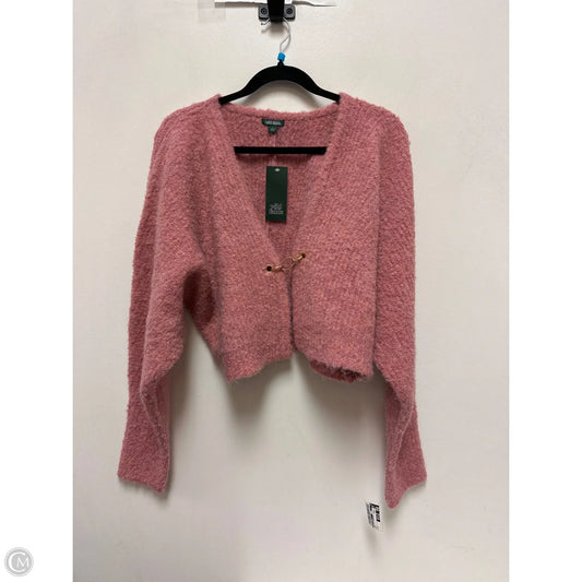 Sweater Cardigan By Wild Fable In Pink, Size: L