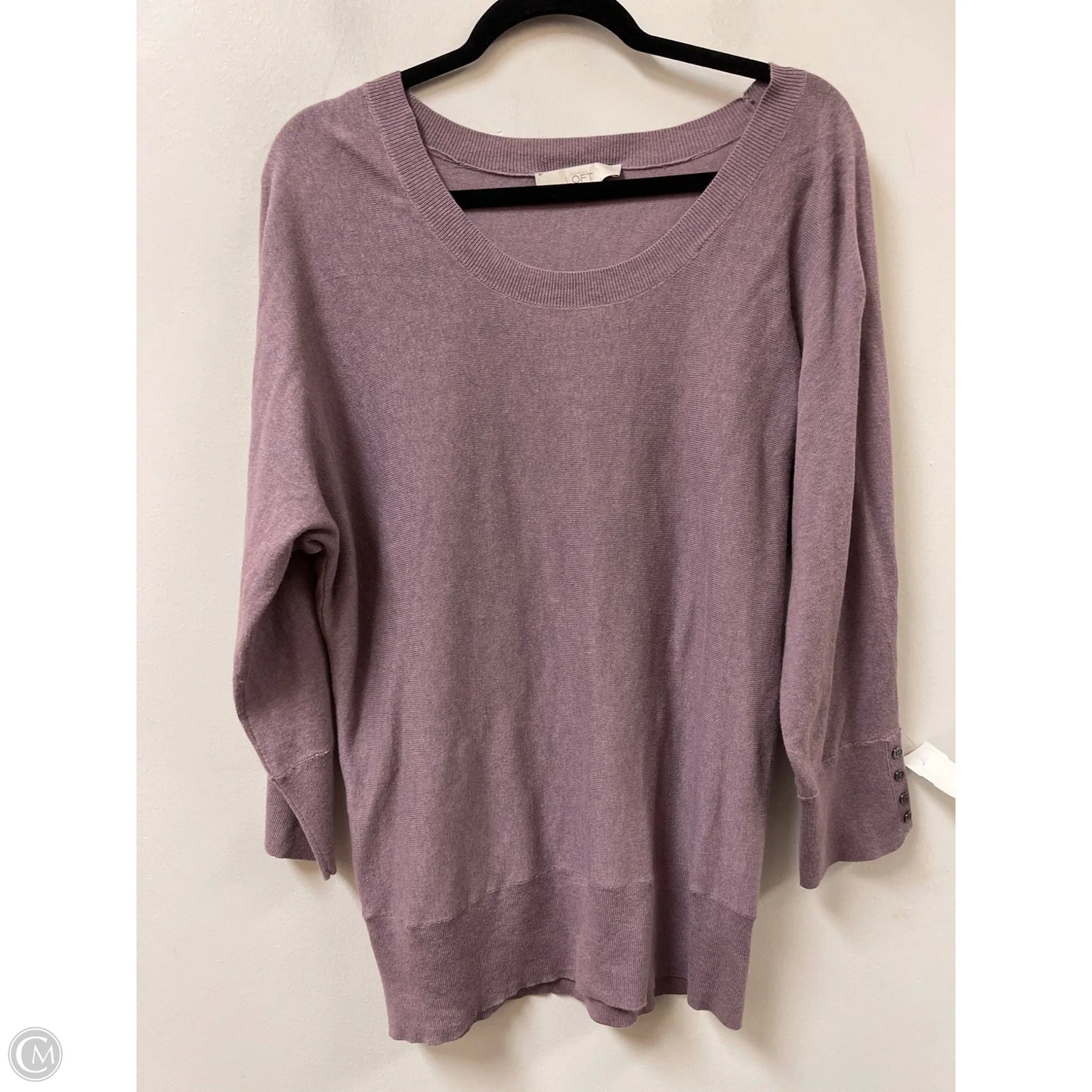 Sweater By Loft In Purple, Size: Xl