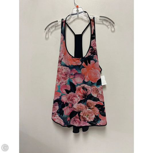 Athletic Tank Top By Lululemon In Floral Print, Size: M