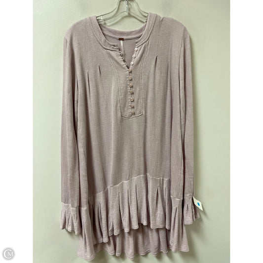 Tunic Long Sleeve By Free People In Purple, Size: M