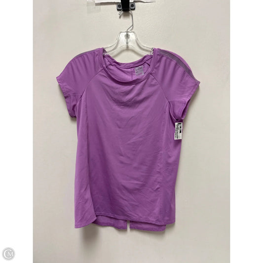 Athletic Top Short Sleeve By Clothes Mentor In Purple, Size: L
