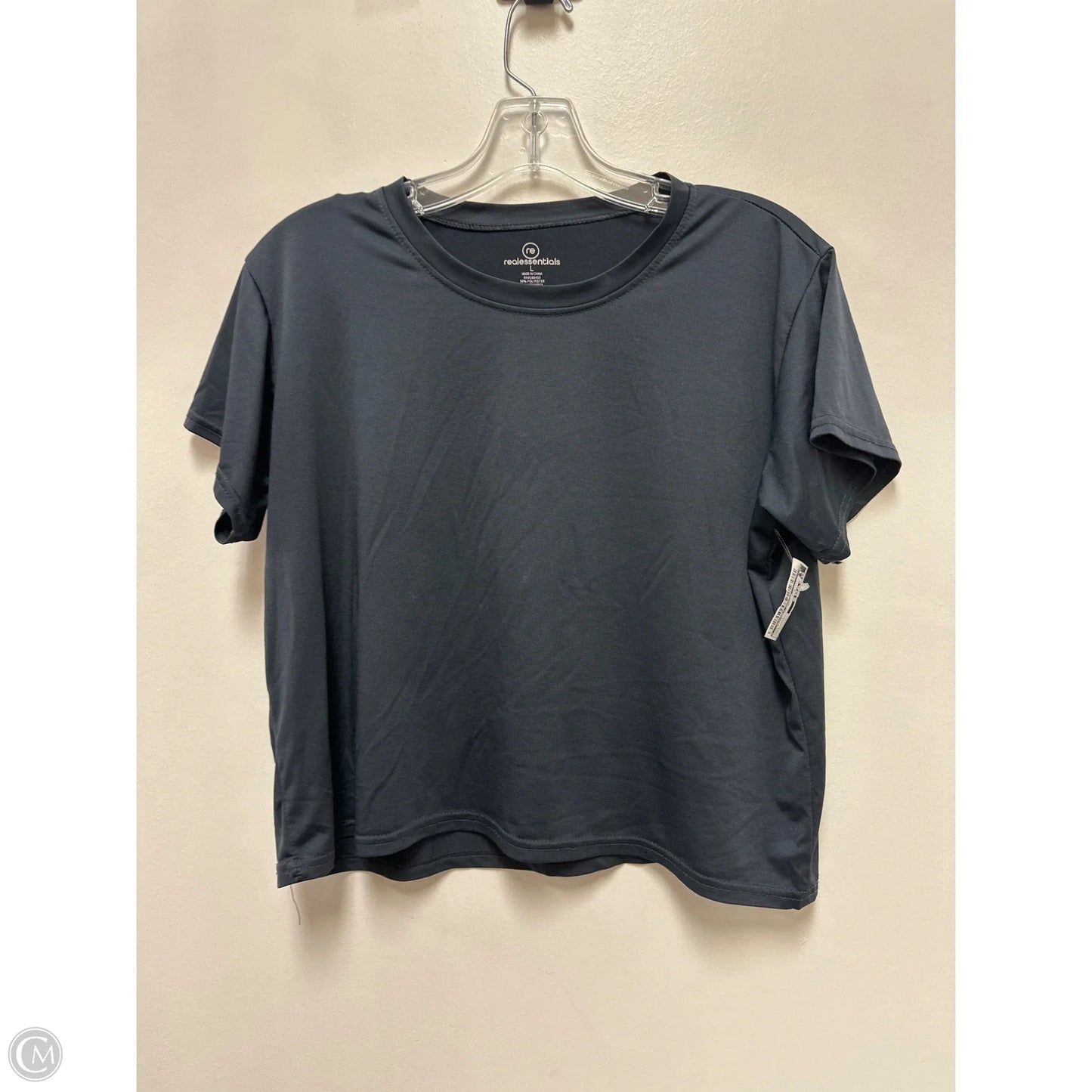 Athletic Top Short Sleeve By Clothes Mentor In Grey, Size: L