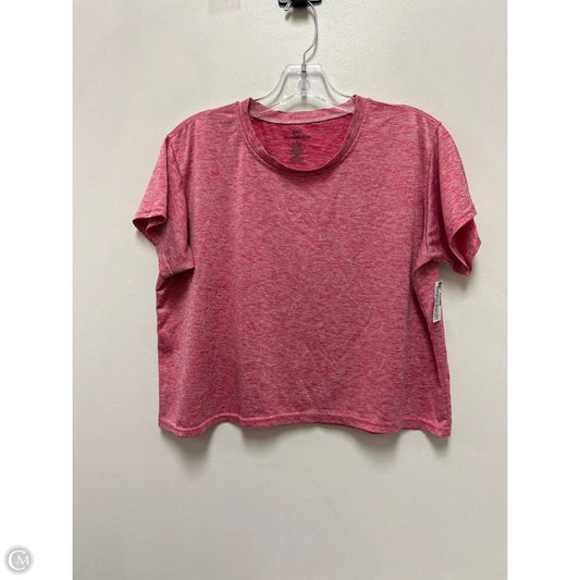 Athletic Top Short Sleeve By Clothes Mentor In Pink, Size: L
