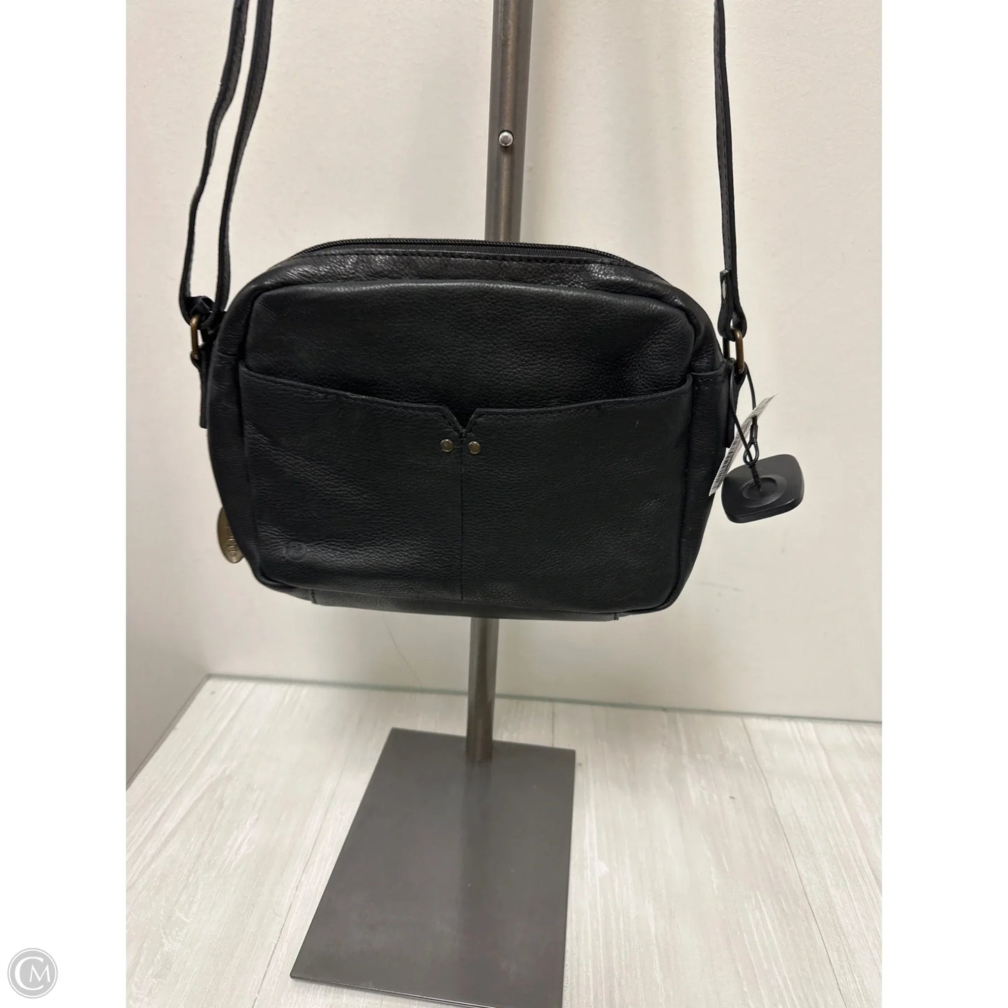 Crossbody Leather By Born, Size: Medium
