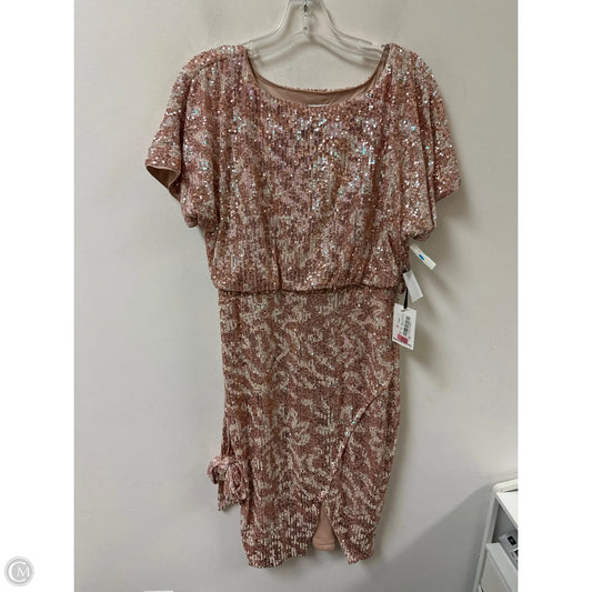 Dress Party Midi By Kensie In Rose Gold, Size: M