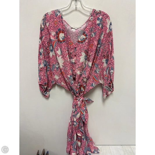 Dress Casual Short By Loft In Pink, Size: 1x