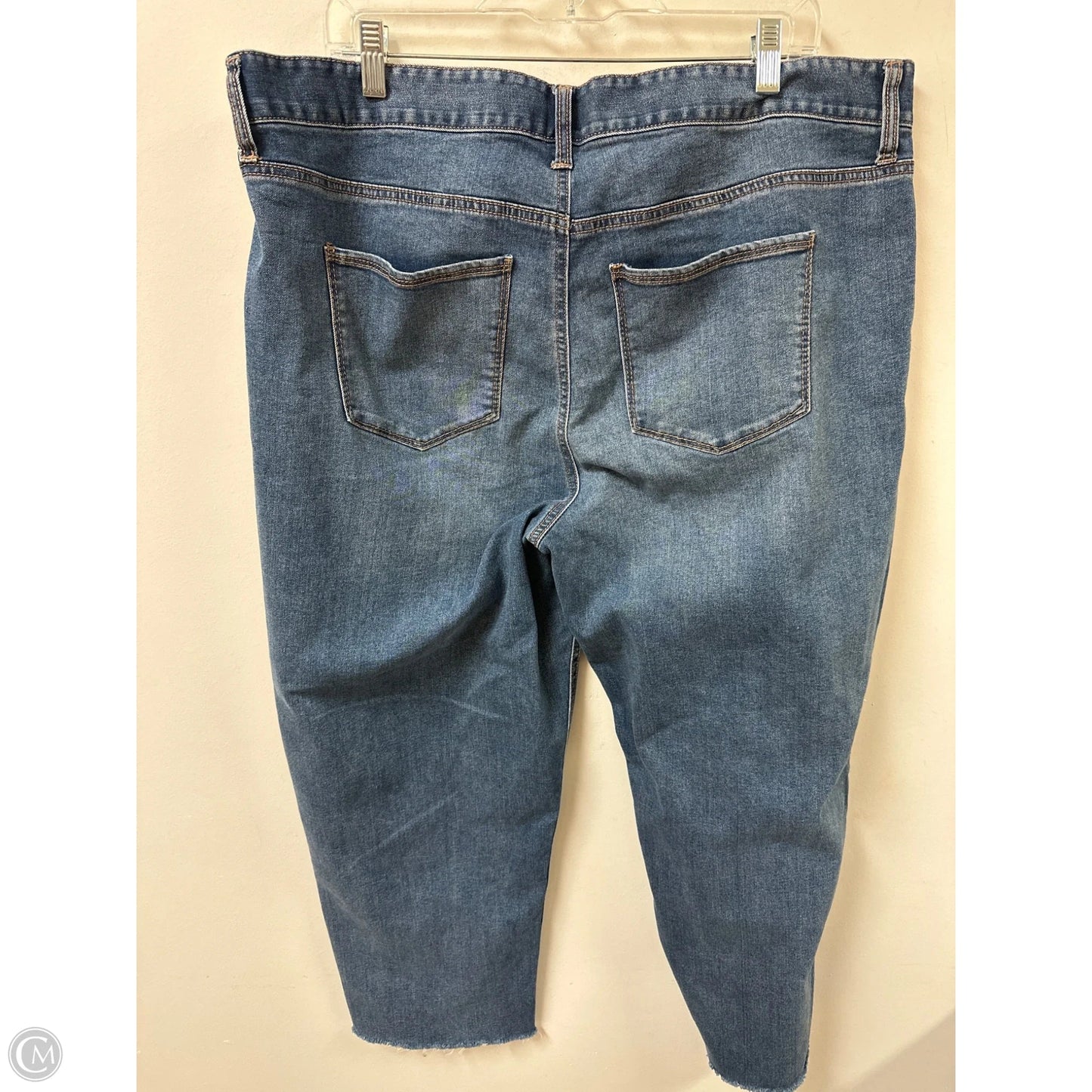 Jeans Straight By Dip In Blue Denim, Size: 20