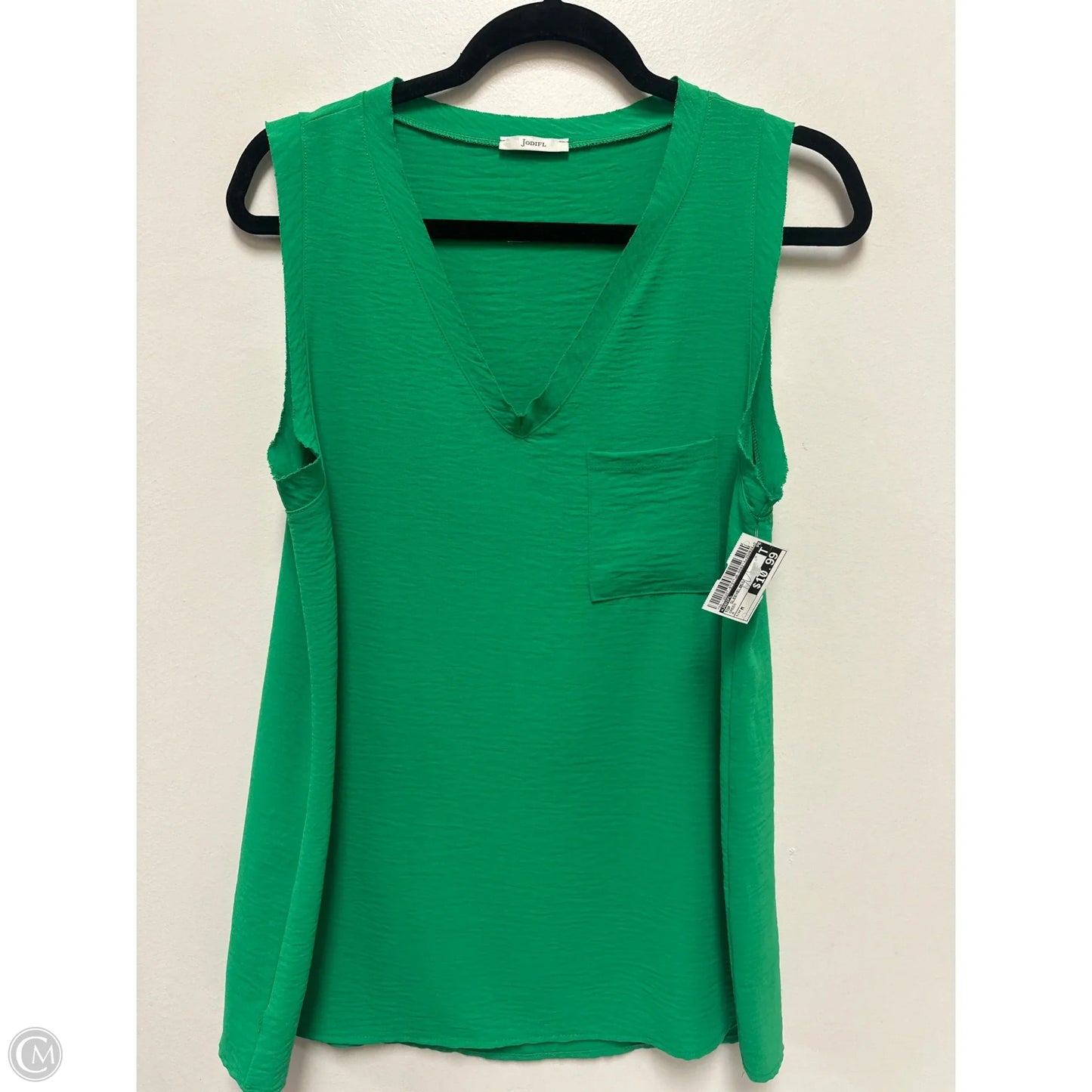 Top Sleeveless By Jodifl In Green, Size: M