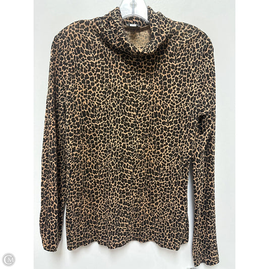 Top Long Sleeve By J. Crew In Animal Print, Size: M