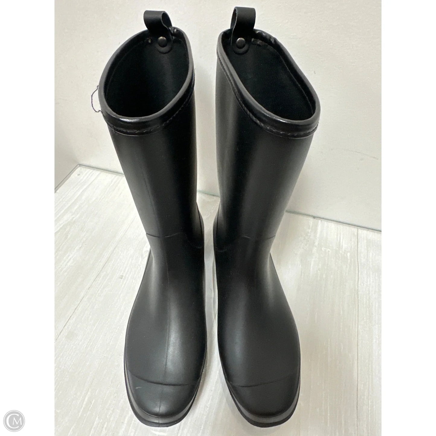 Boots Rain By Clothes Mentor In Black, Size: 6.5
