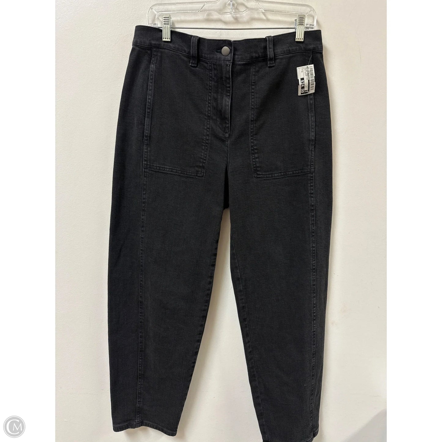 Jeans Wide Leg By Eileen Fisher In Grey Denim, Size: 4