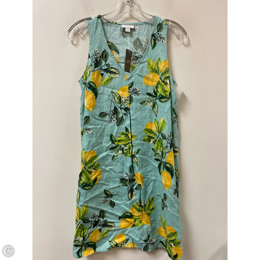 Dress Casual Short By J. Jill In Blue & Yellow, Size: Xsp