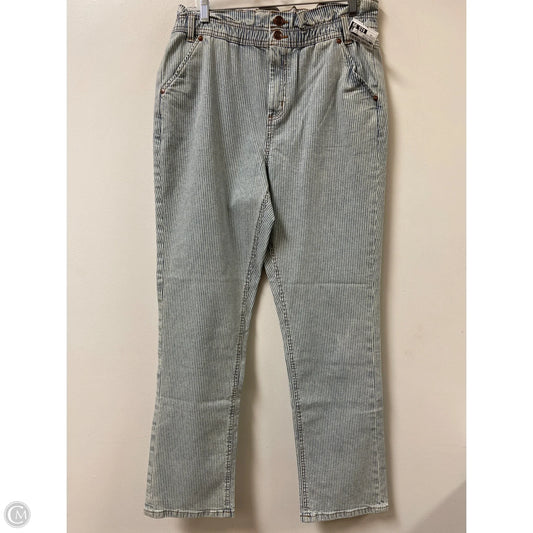 Jeans Straight By Clothes Mentor In Striped Pattern, Size: 10