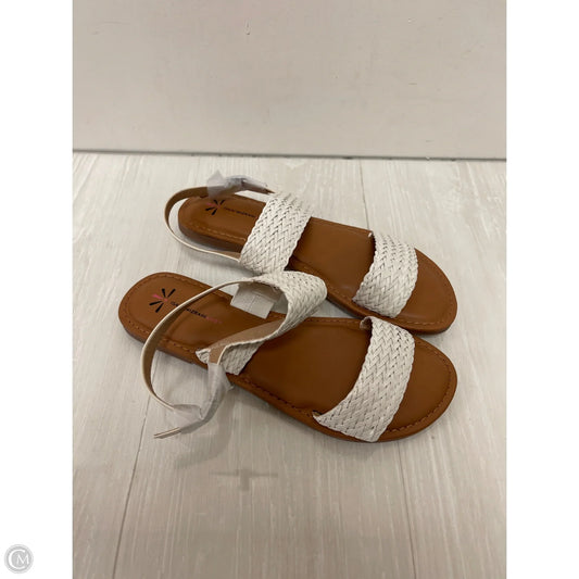 Sandals Flats By Isaac Mizrahi Live Qvc In White, Size: 7.5