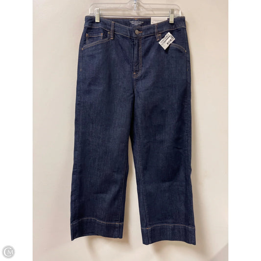 Jeans Cropped By Chicos In Blue Denim, Size: 8