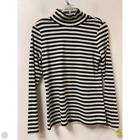Top Long Sleeve By Talbots In Black & White, Size: S