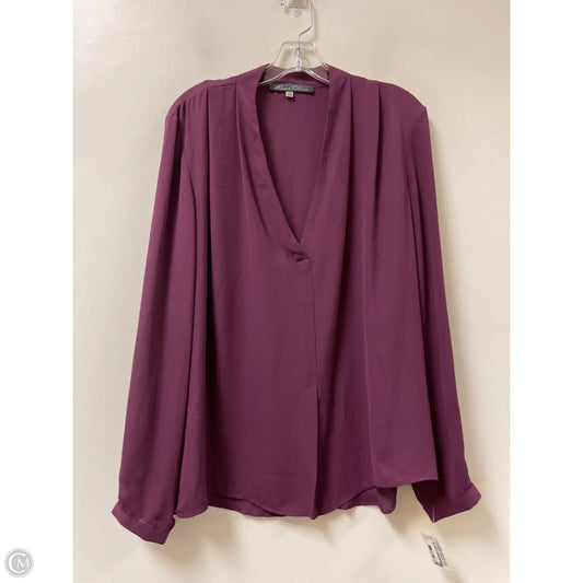Top Long Sleeve By Rose And Olive In Purple, Size: Xl