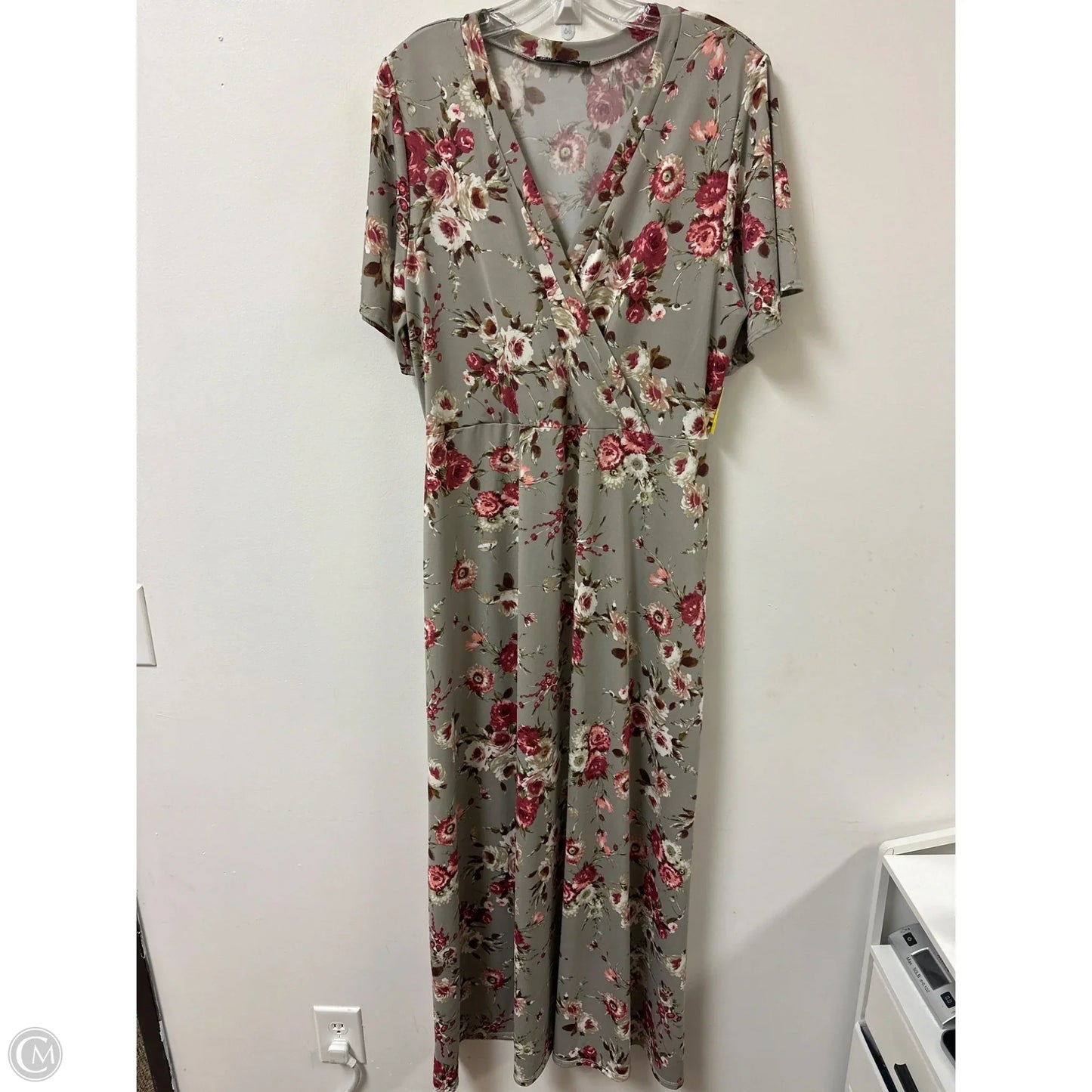Dress Casual Maxi By Glitzy Girlz In Floral Print, Size: Xl