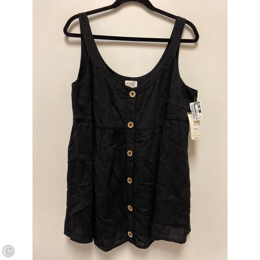 Top Sleeveless By Terra & Sky In Black, Size: Xl