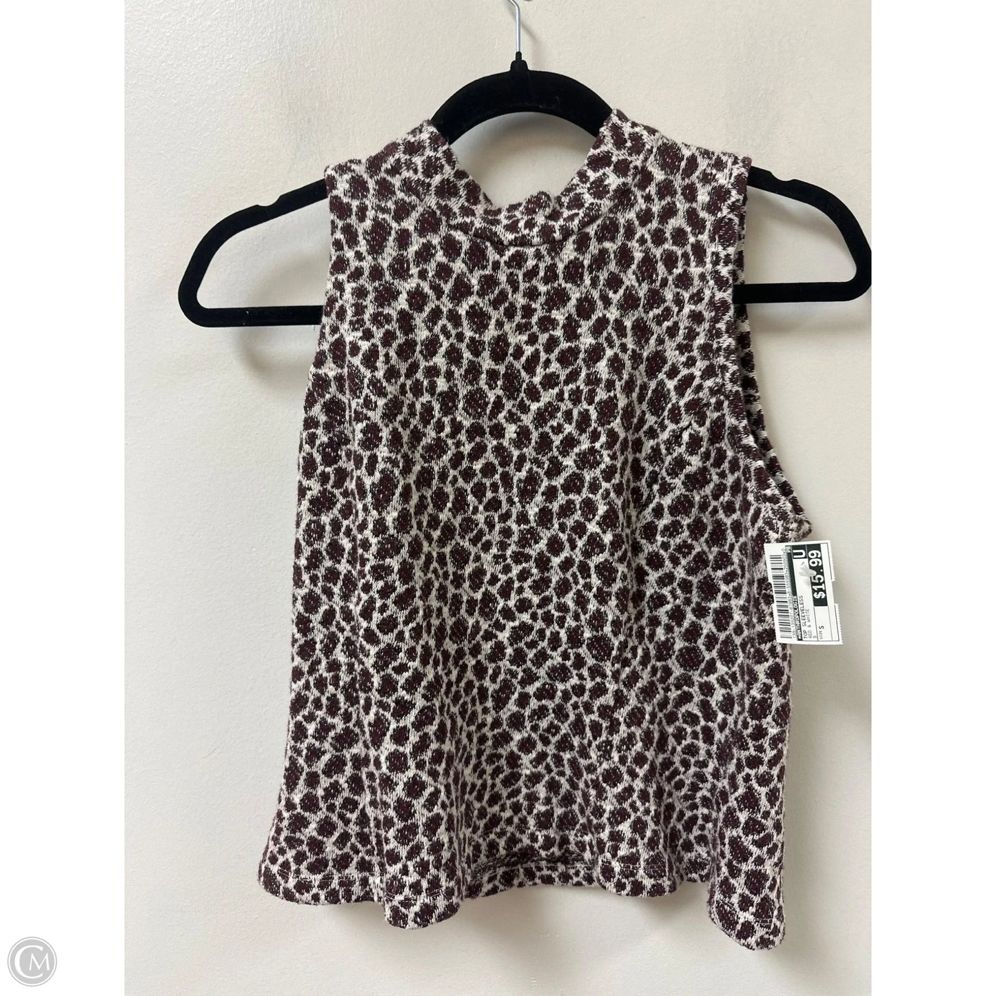 Top Sleeveless By Anthropologie In Red & White, Size: S