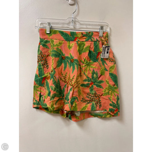 Shorts By Monteau In Tropical Print, Size: 4