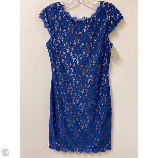 Dress Casual Short By Eliza J In Blue & Cream, Size: Xs