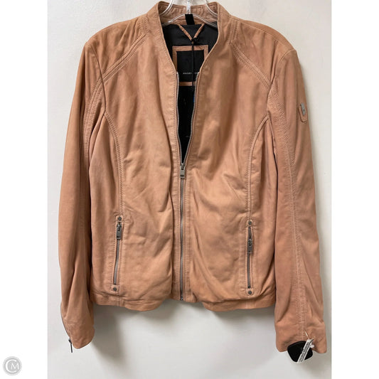 Jacket Leather By Cma In Cream, Size: L