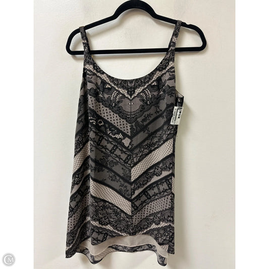 Top Sleeveless By Cabi In Black & Cream, Size: M