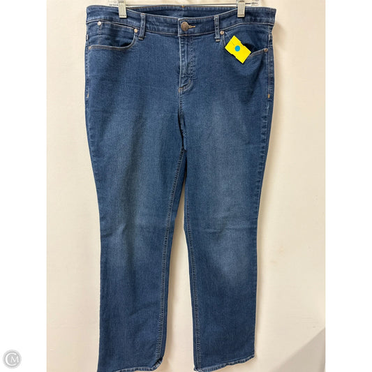 Jeans Skinny By Christopher And Banks In Blue Denim, Size: 12