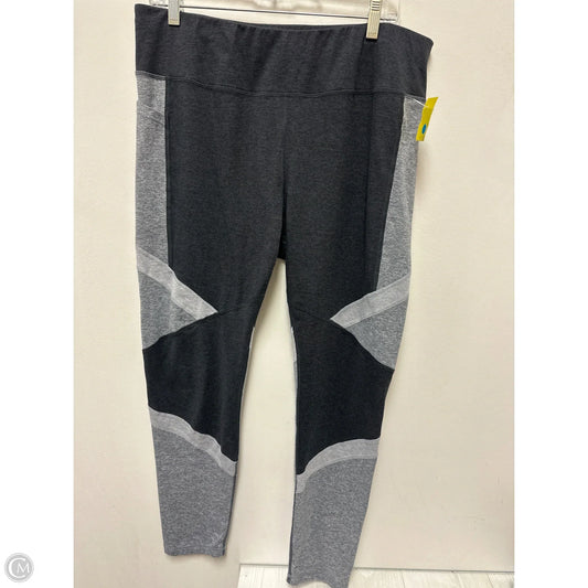 Athletic Leggings By Avia In Grey, Size: Xl