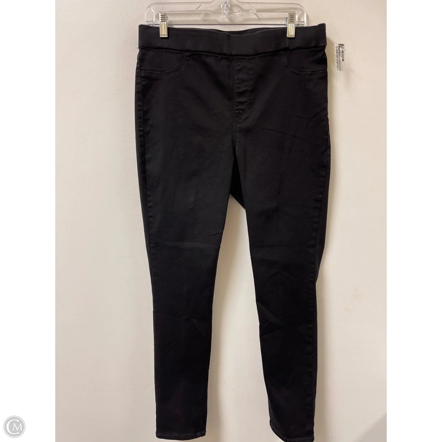Jeans Skinny By Gloria Vanderbilt In Black Denim, Size: 12