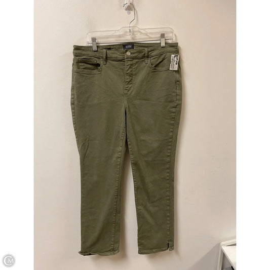 Jeans Skinny By Not Your Daughters Jeans In Green Denim, Size: 12
