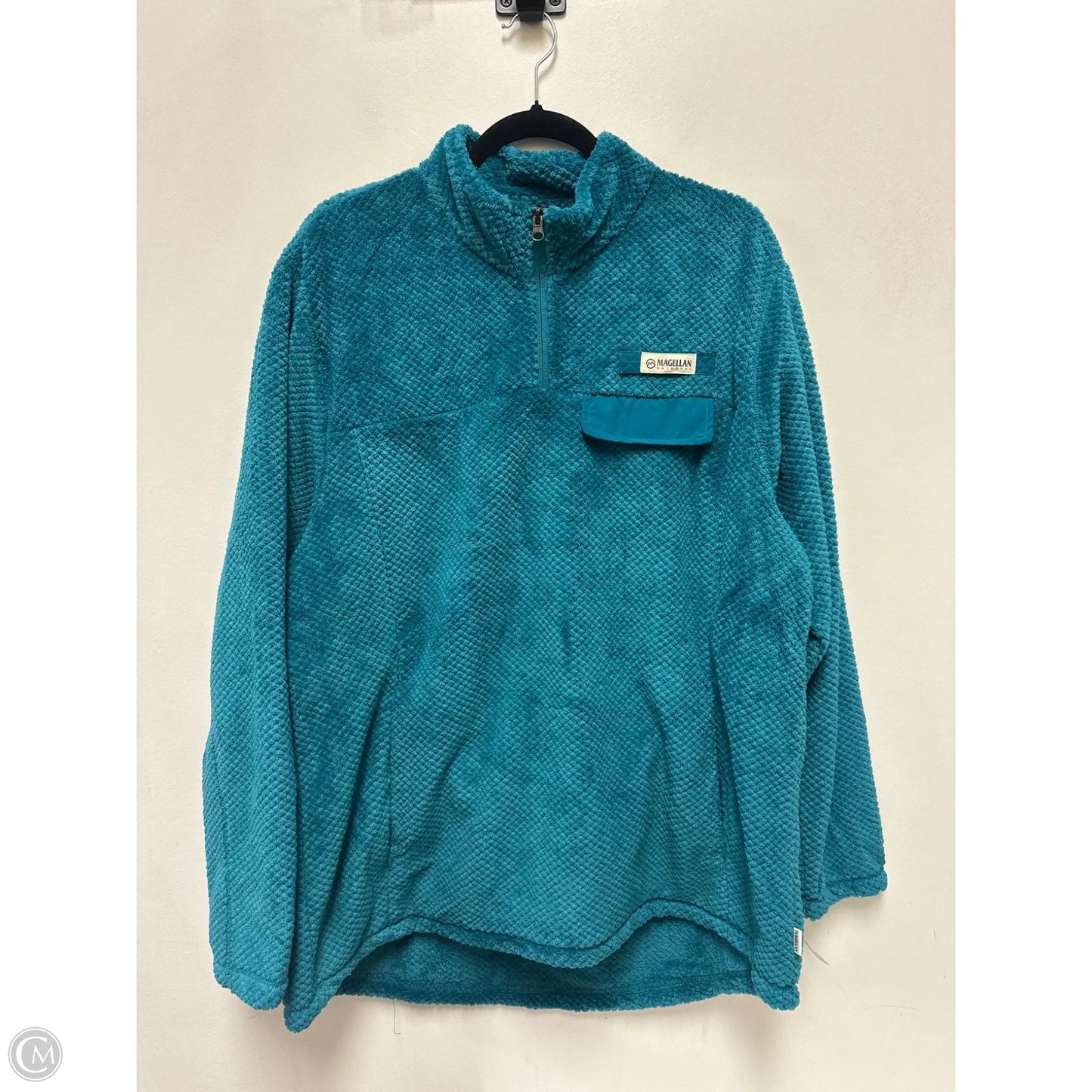Sweatshirt Collar By Magellan In Teal, Size: 1x