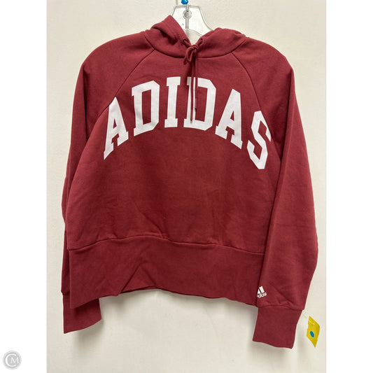 Athletic Sweatshirt Crewneck By Adidas In Red, Size: S