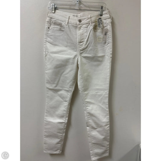 Jeans Skinny By Old Navy In White Denim, Size: 6