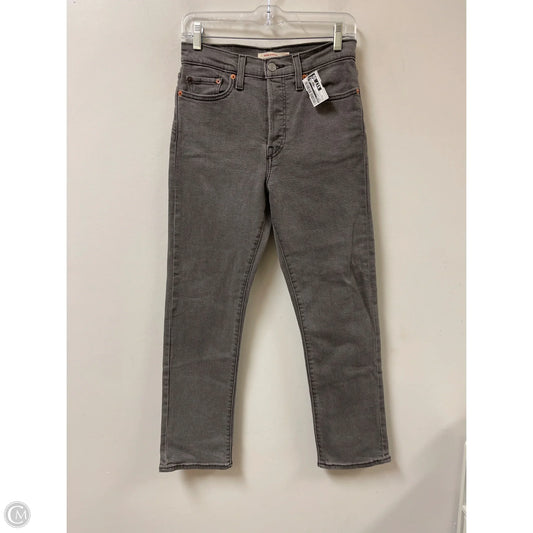 Jeans Straight By Levis In Grey Denim, Size: 6