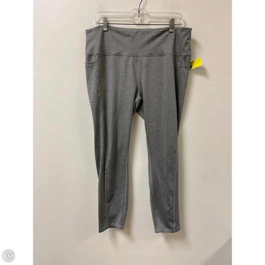Athletic Leggings By Clothes Mentor In Grey, Size: Xl