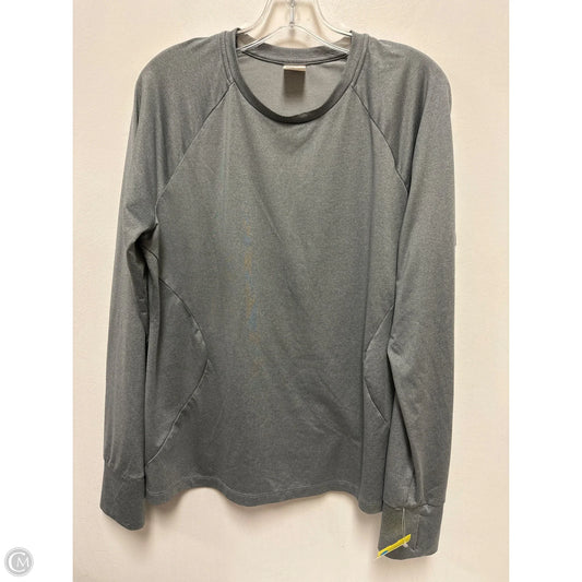 Athletic Top Long Sleeve Crewneck By Athletic Works In Grey, Size: Xl