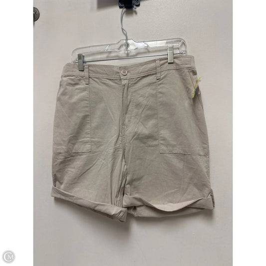 Shorts By Gloria Vanderbilt In Cream, Size: 12