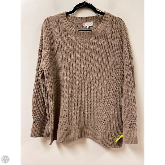 Sweater By Pink Rose In Brown, Size: M