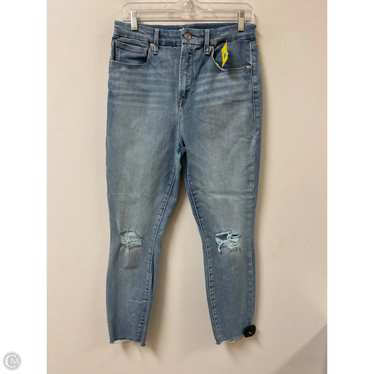 Jeans Skinny By Good American In Blue Denim, Size: 14