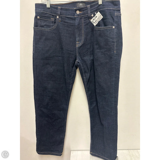 Jeans Boot Cut By 7 For All Mankind In Blue Denim, Size: 14