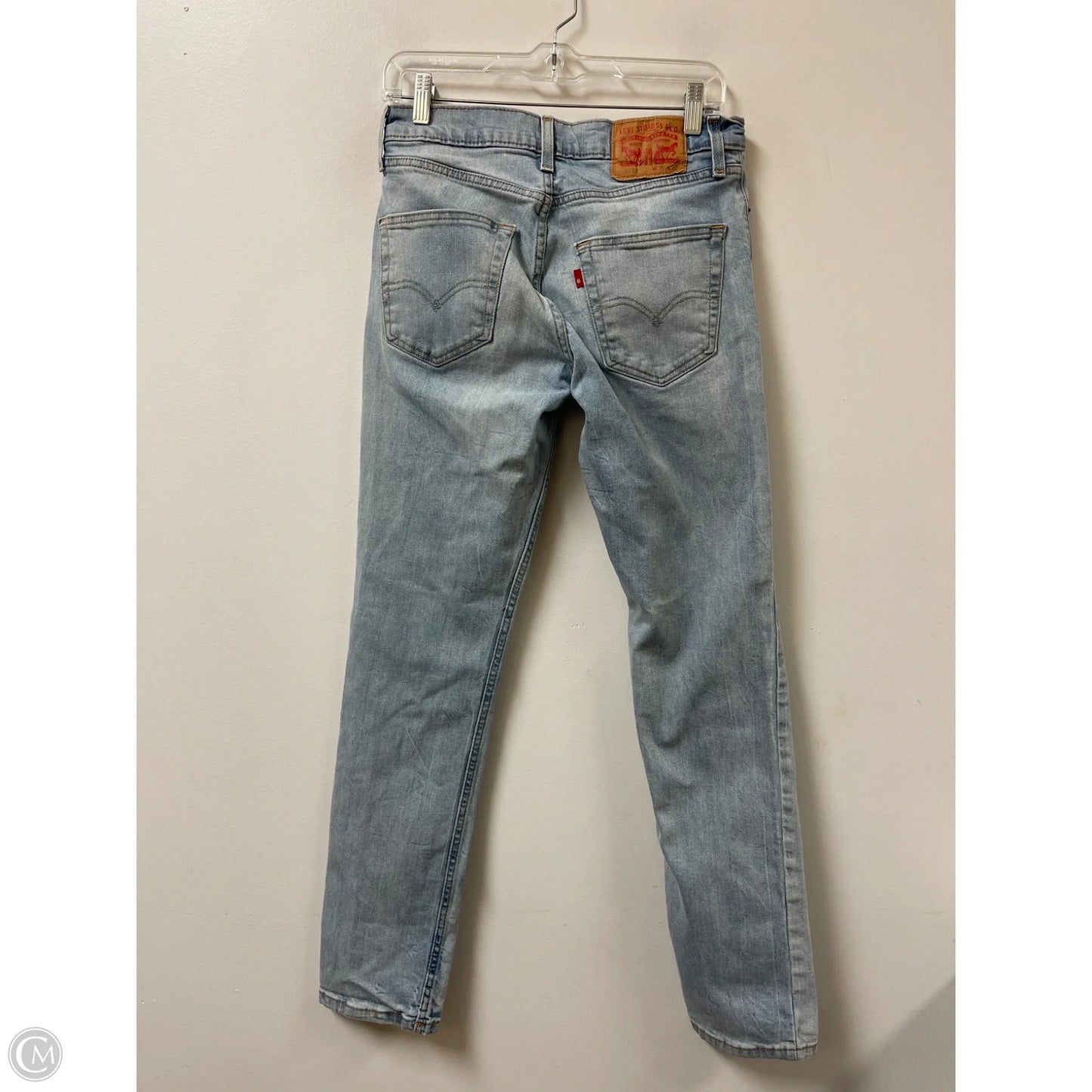 Jeans Straight By Levis In Blue Denim, Size: 10