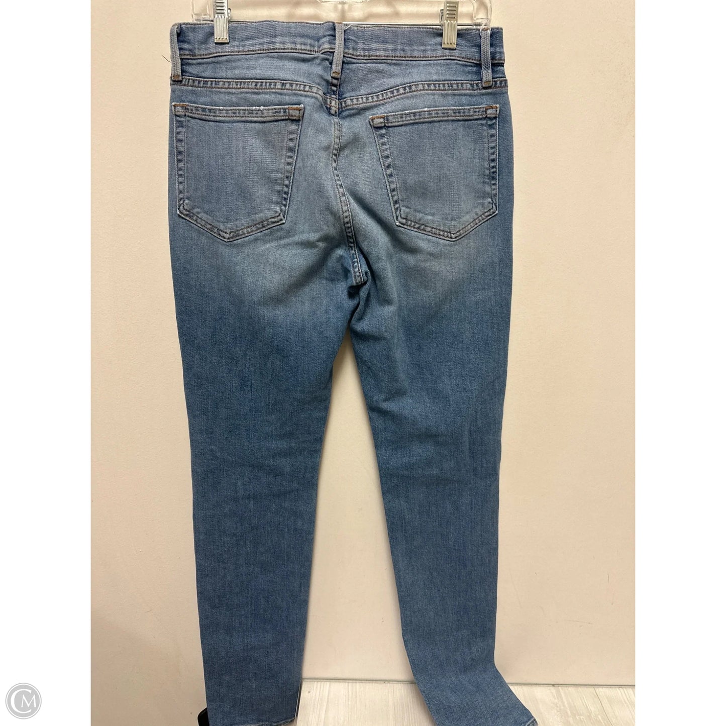 Jeans Skinny By Frame In Blue Denim, Size: 12