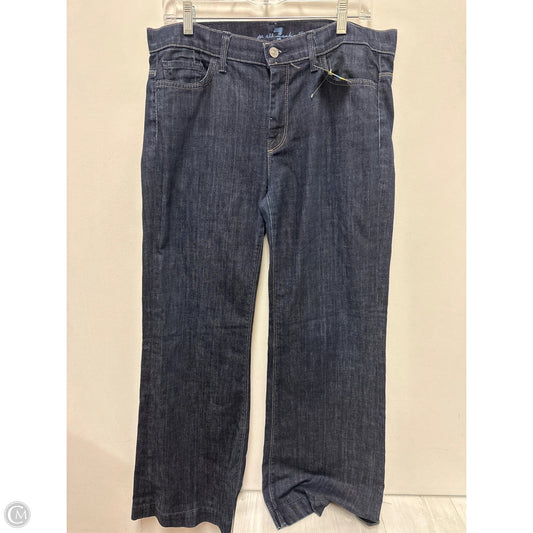 Jeans Straight By 7 For All Mankind In Blue Denim, Size: 12