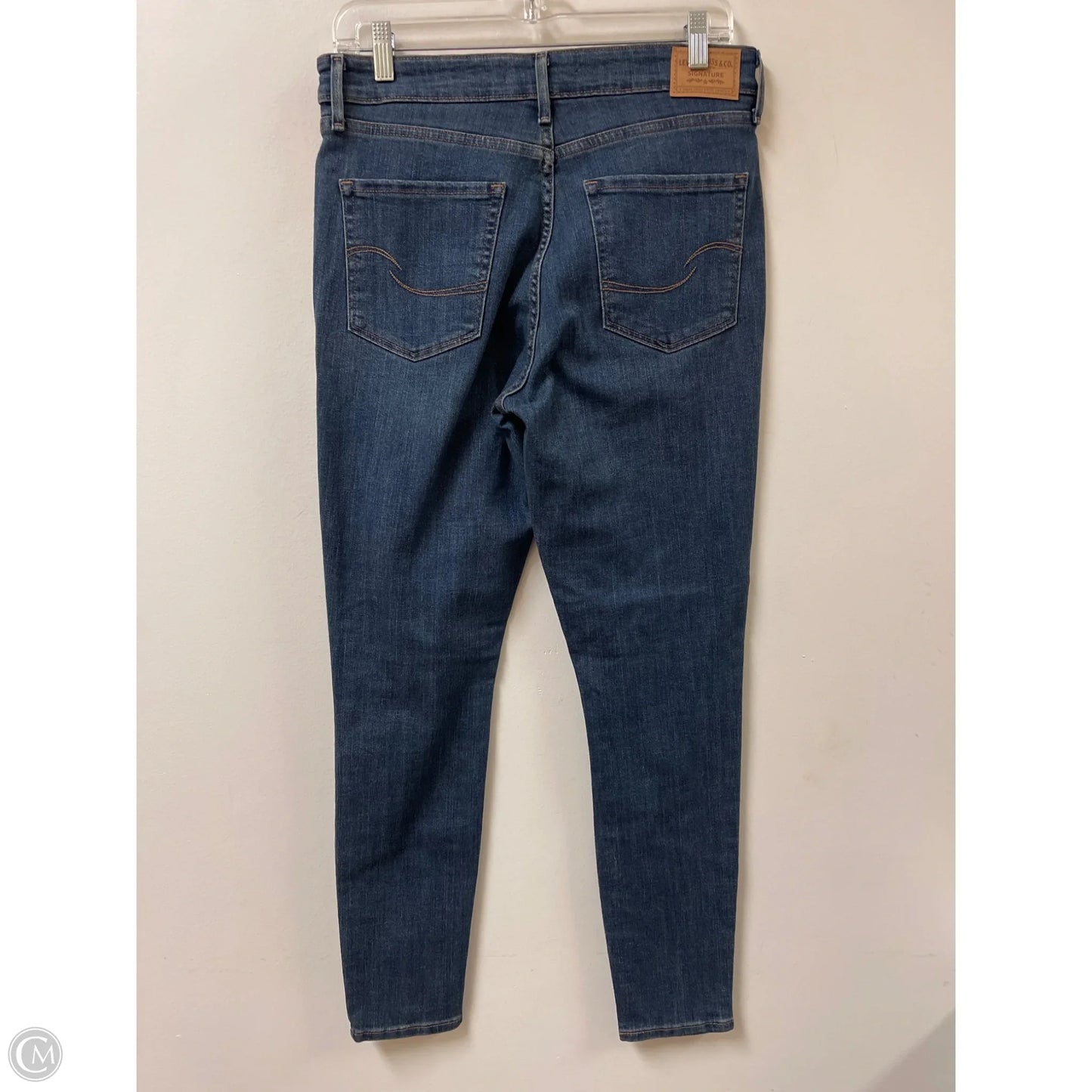 Jeans Skinny By Levis In Blue Denim, Size: 10