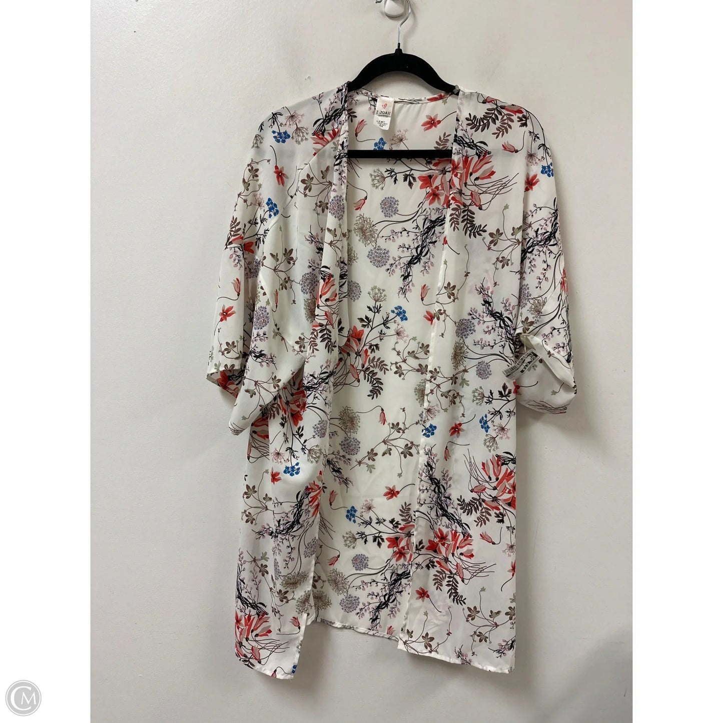 Kimono By Clothes Mentor In Floral Print, Size: M